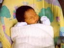 James IN his CAR seat.